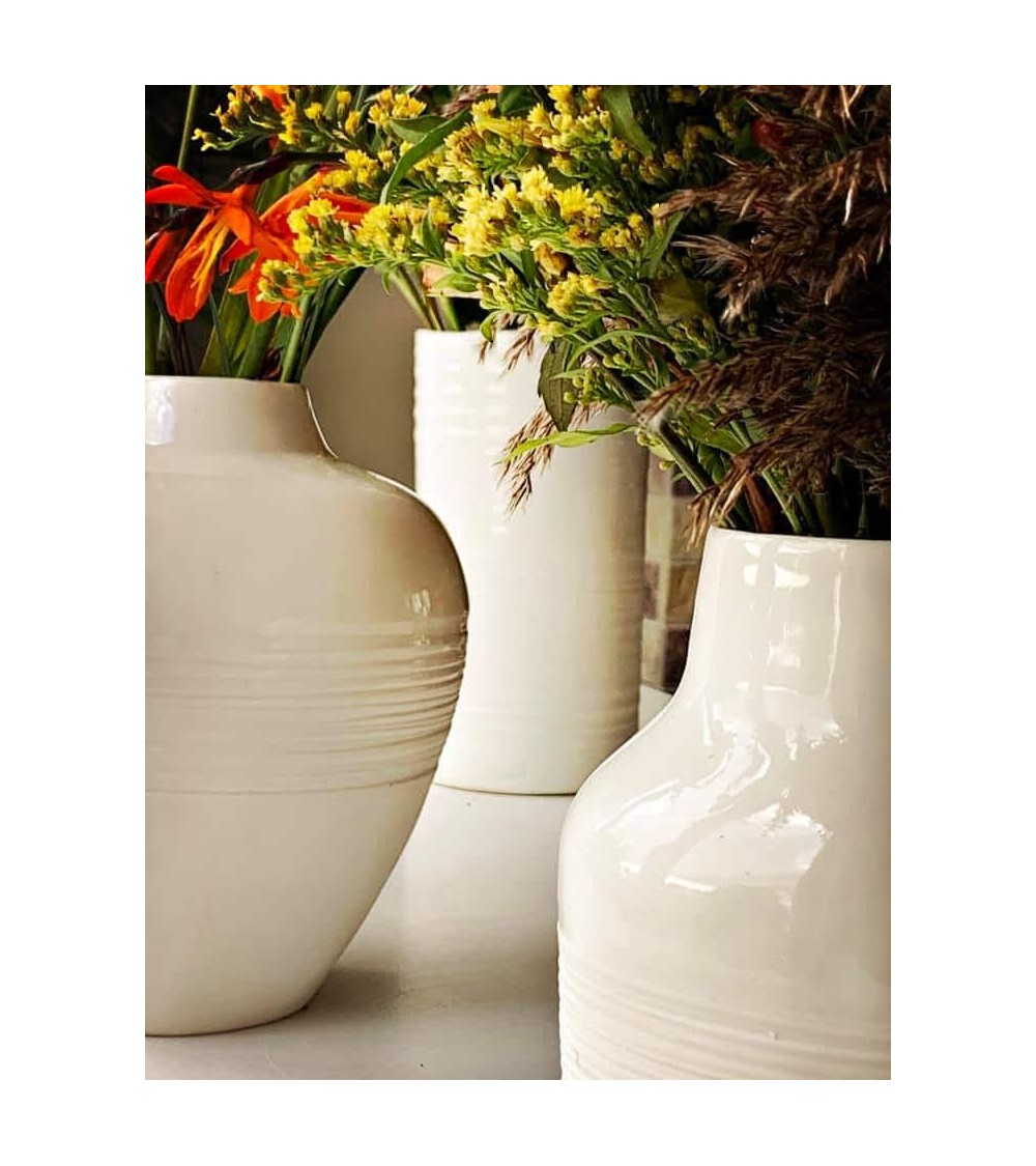 Korneel - Vase à fleurs en porcelaine Keramiek van Sophie design fleur décoratif original kitatori suisse