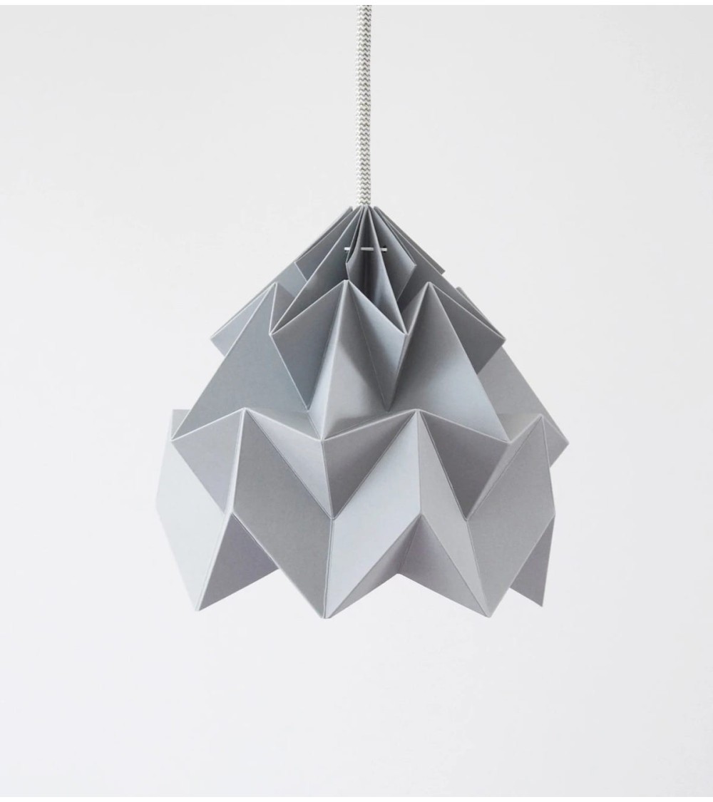 Grey paper store lampshade