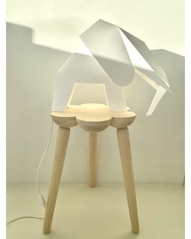 Lampe Éléphant - Luminaire animal à poser, lampe de chevet design Plizoo a poser de nuit led moderne originale design suisse