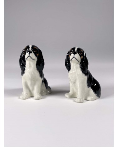 Cavalier King Charles - Porta sale e pepe Quail Ceramics design da tavola saliera e pepiera