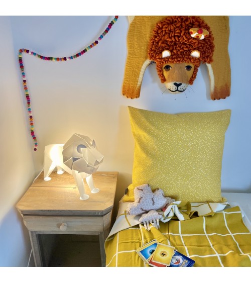 Lampe Lion - Luminaire animal à poser, lampe de chevet design Plizoo a poser de nuit led moderne originale design suisse