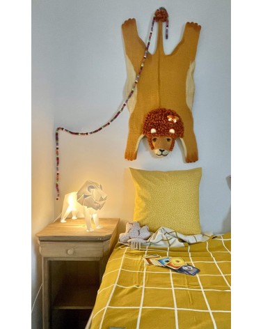 Leopold Le Lion - Tapis animal en laine Sew Heart Felt tapis animaux jungle chambre bebe animal enfant