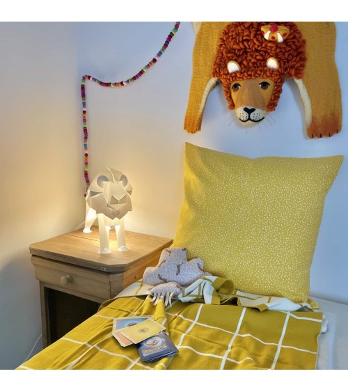 Lampe Lion - Luminaire animal à poser, lampe de chevet design Plizoo a poser de nuit led moderne originale design suisse