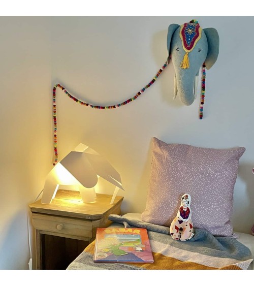Elefantenkopf Trophaë - Wanddeko Sew Heart Felt Wanddeko Kinderzimmer design Schweiz Original