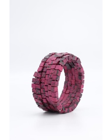 Pashmina Graffiti - Wooden Beads Snake Bracelet Jianhui London cute fashion design designer for women