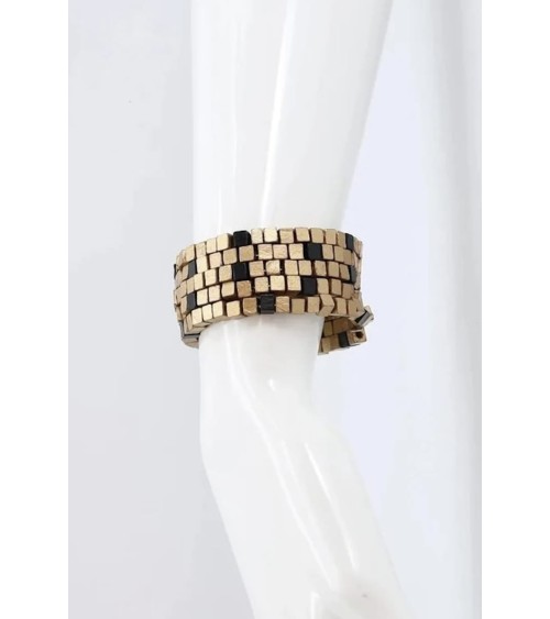 Pashmina Mosaic - Bracelet serpent en perles de bois Jianhui London fantaisie original femme suisse