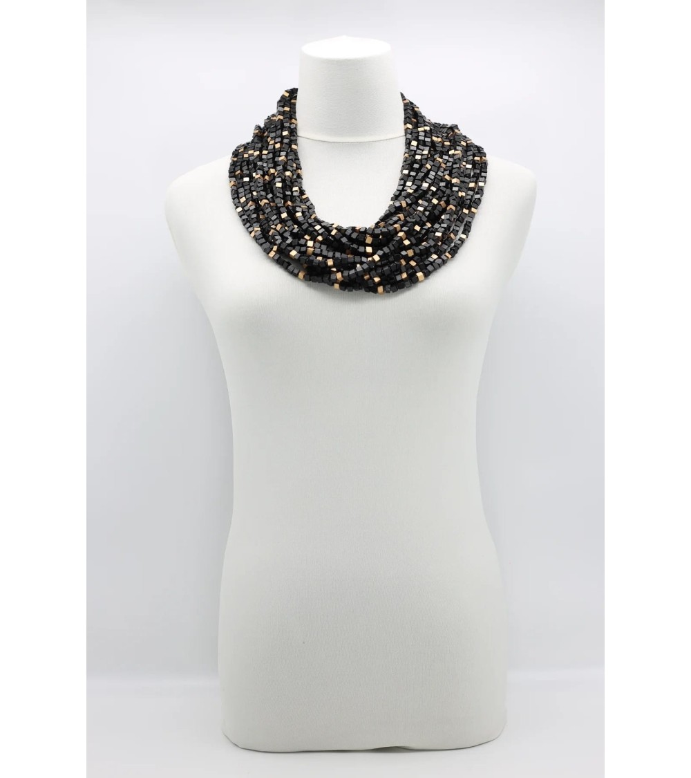 Next Pashmina Mosaic - Collana con perline di legno Jianhui London eleganti particolari da donna bambina