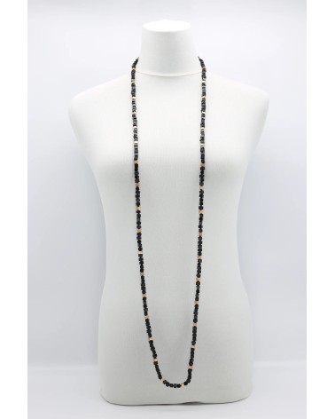 Next Pashmina Mosaic - Collier en perles de bois Jianhui London fantaisie original femme suisse