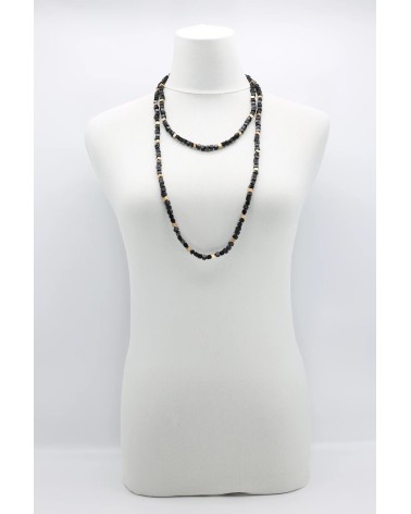 Next Pashmina Mosaic - Collier en perles de bois Jianhui London fantaisie original femme suisse