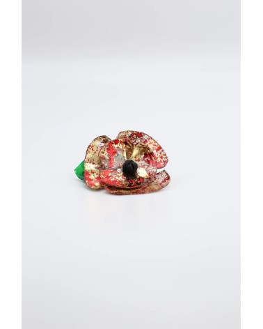 Poppy - Brooch made of recycled plastic Jianhui London broches and pins hat pin badges collectible