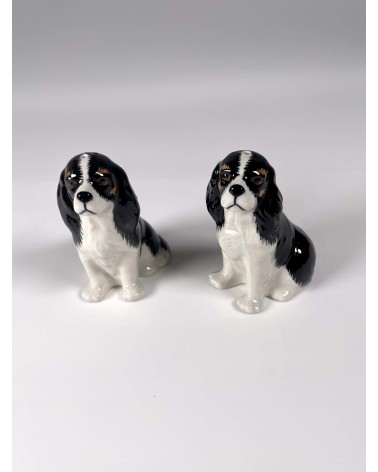 Cavalier King Charles - Porta sale e pepe Quail Ceramics design da tavola saliera e pepiera