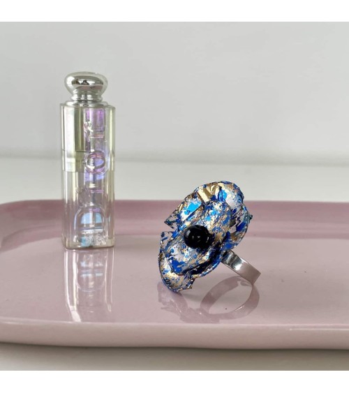 Papavero - Anello in plastica riciclata Jianhui London eleganti particolari da donna bambina