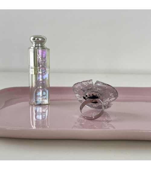 Mohnblume - Ring aus recyceltem Kunststoff Jianhui London damen frau kinder spezielle kaufen