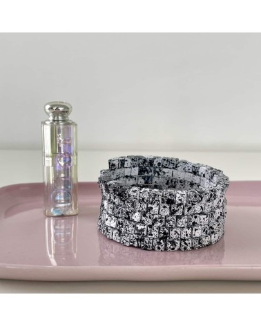 Pashmina Graffiti - Bracciale serpente con perline di legno Jianhui London eleganti particolari da donna bambina