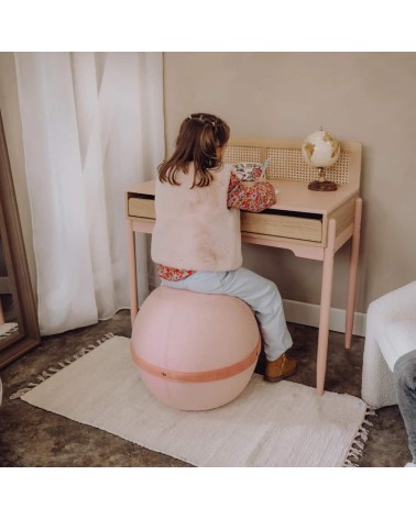 Bloon Kids Rose Pastel - Siège ballon 45 cm Bloon Paris ergonomique swiss ball bureau d'assise