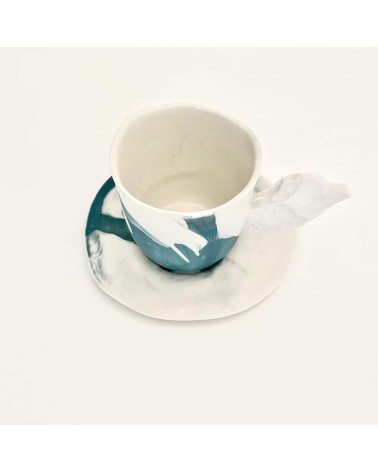 Porzellan Kaffeetasse - Vapor Blau Maison Dejardin kaffeetassen teetasse grosse lustige schöne kaufen
