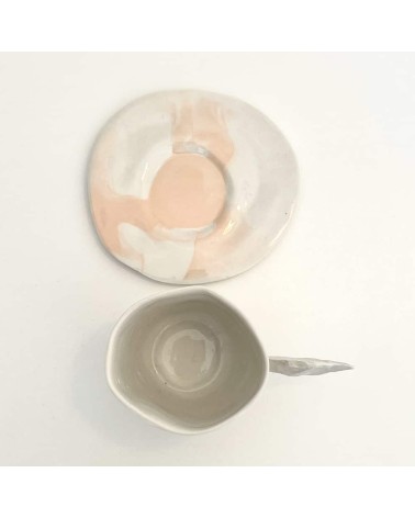 Porzellan Kaffeetasse - Vapor Rosa Maison Dejardin kaffeetassen teetasse grosse lustige schöne kaufen