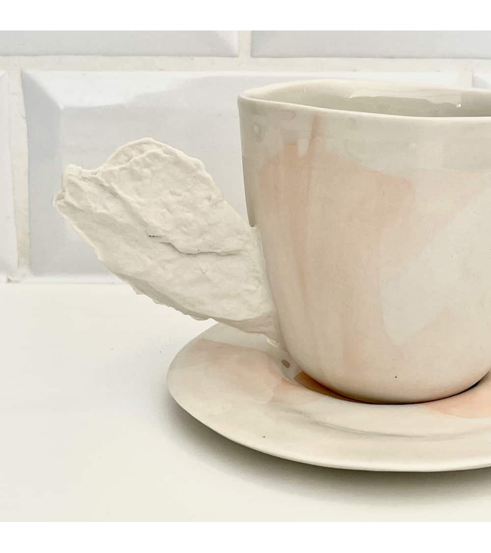 Tasse à café en porcelaine - Vapor Rose Maison Dejardin design à café thé cappuccino originale grande grosse original fun