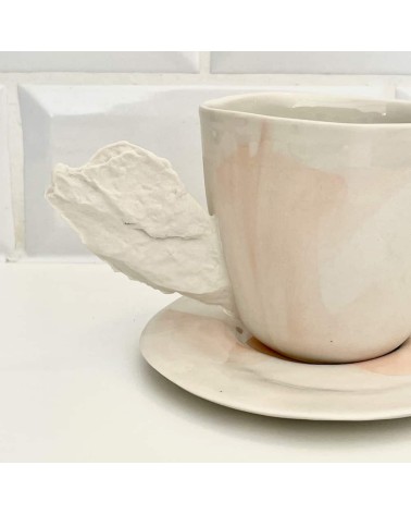 Porzellan Kaffeetasse - Vapor Rosa Maison Dejardin kaffeetassen teetasse grosse lustige schöne kaufen