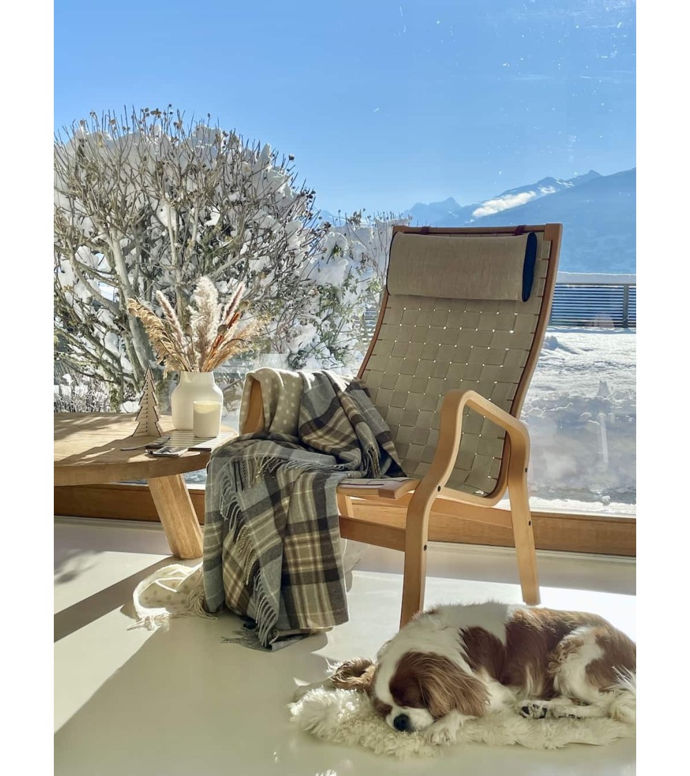 McKellar - Merino wool blanket Bronte by Moon clan plaids english sofa cozy soft throw blanket