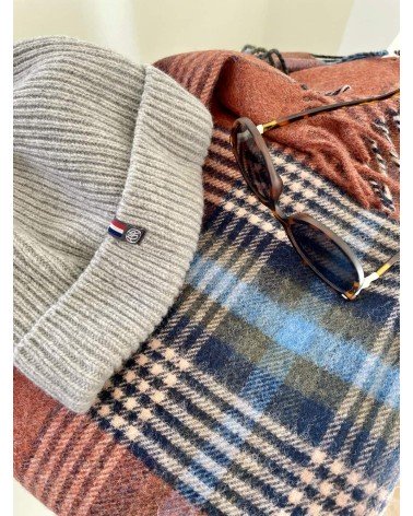 Christchurch Rust - Pure new wool blanket Bronte by Moon warm cozy soft sofa throw blanket picnic throws and blankets