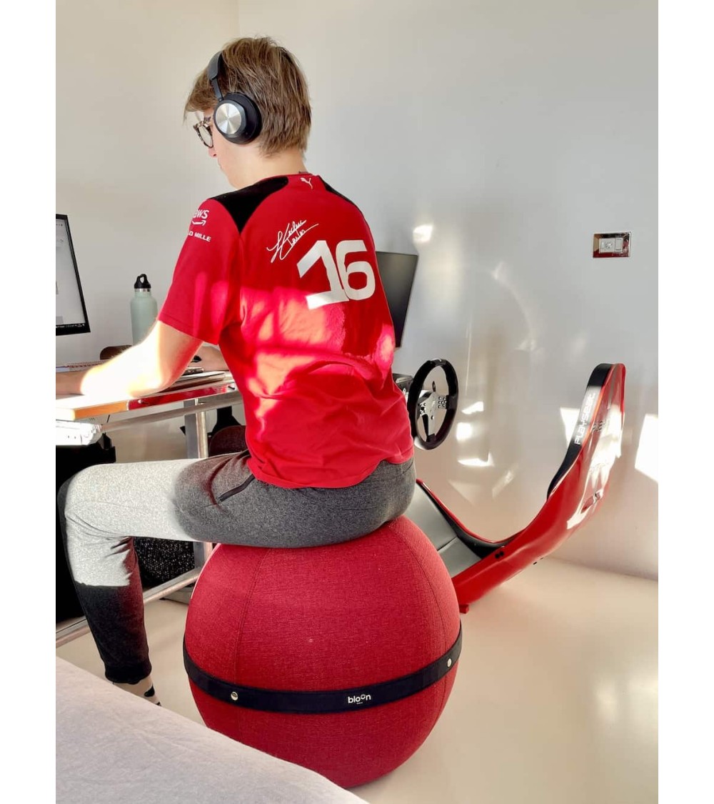 Bloon Original Rouge Passion - Siège ballon Bloon Paris ergonomique swiss ball bureau d'assise