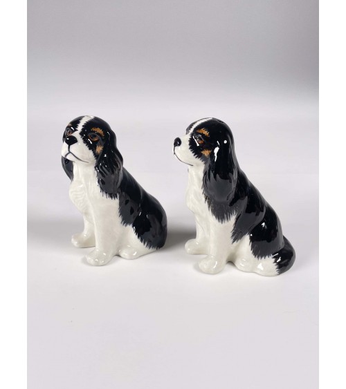 Cavalier King Charles - Salt and pepper shaker Quail Ceramics pots set shaker cute unique cool