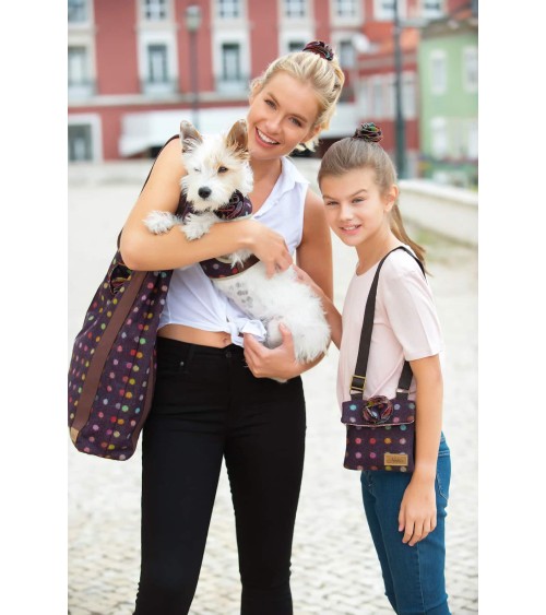 Kate Multispot Wine - Grande borsa a tracolla Hettie originale kitatori