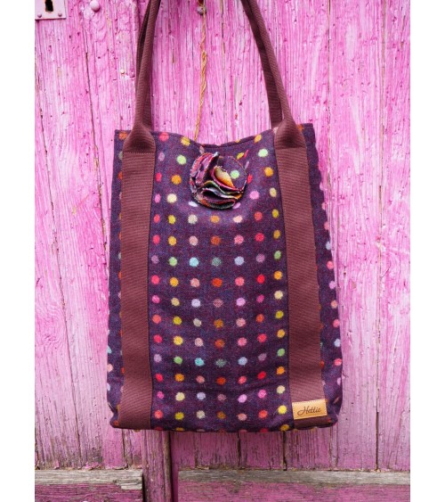 Kate Multispot Wine - Grande borsa a tracolla Hettie originale kitatori