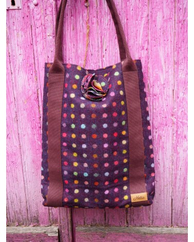 Kate Multispot Wine - Grande borsa a tracolla Hettie originale kitatori