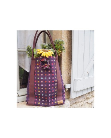 Kate Multispot Wine - Grande borsa tote Hettie originale kitatori