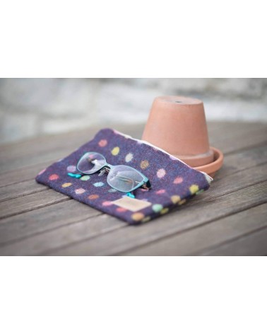 Daisy Multispot Wine - Pouch, cosmetic makeup bag Hettie trends original kitatori