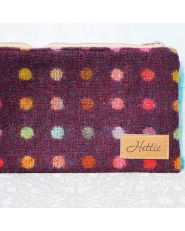 Daisy Multispot Wine - Pouch, cosmetic makeup bag Hettie trends original kitatori
