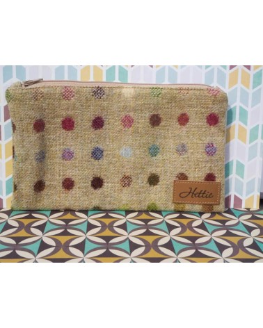 Daisy Multispot Lime - Pouch, cosmetic makeup bag Hettie trends original kitatori