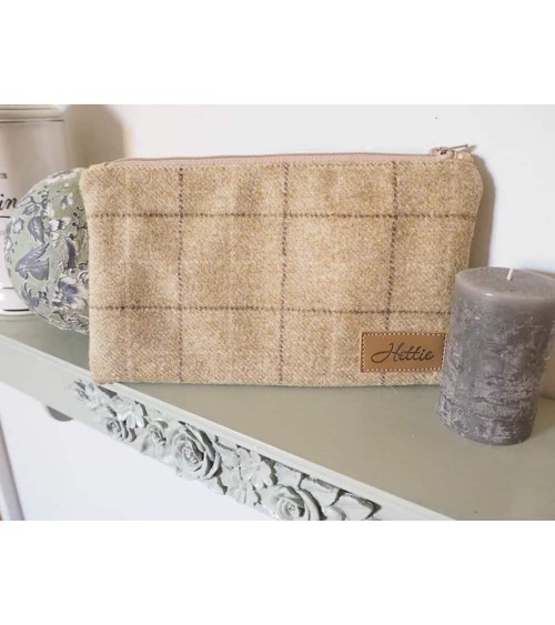 Daisy Slate oatmeal - Pouch, cosmetic makeup bag Hettie trends original kitatori