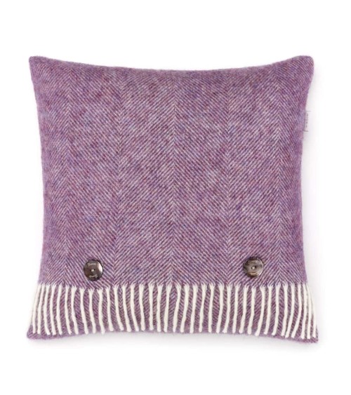 HERRINGBONE Lavender - Coussin décoratif en laine Bronte by Moon pour canapé decoratif salon chaise deco
