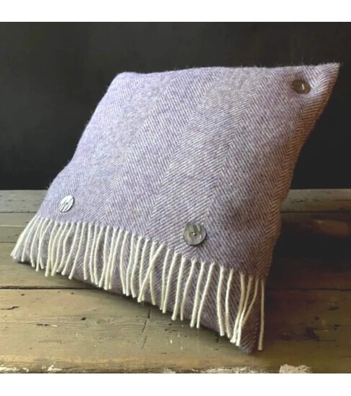 HERRINGBONE Lavender - Pure new wool Sofa Cushion Bronte by Moon best throw pillows sofa cushions covers decorative