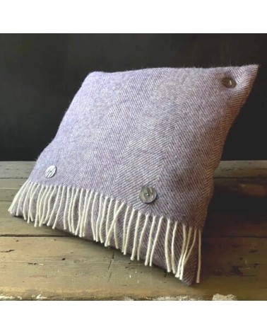HERRINGBONE Lavender - Pure new wool Sofa Cushion Bronte by Moon best throw pillows sofa cushions covers decorative