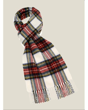 Dress Stewart - Tartan Merino wool scarf Bronte by Moon scarves for women mens scarf Kitatori Switzerland