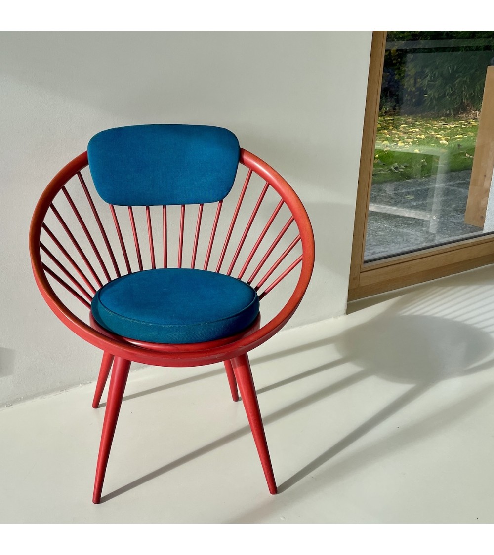 Circle Chair by Yngve Ekström - Vintage wooden armchair kitatori switzerland vintage furniture design classics