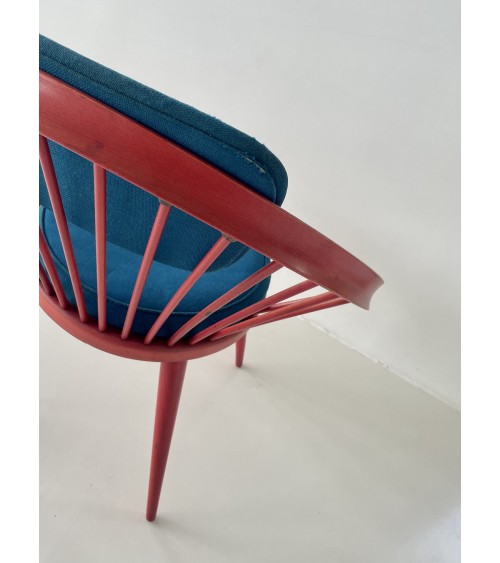 Circle Chair by Yngve Ekström - Vintage wooden armchair kitatori switzerland vintage furniture design classics