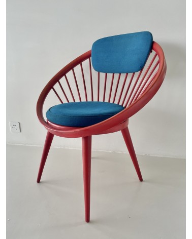 Circle Chair by Yngve Ekström - Vintage wooden armchair kitatori switzerland vintage furniture design classics