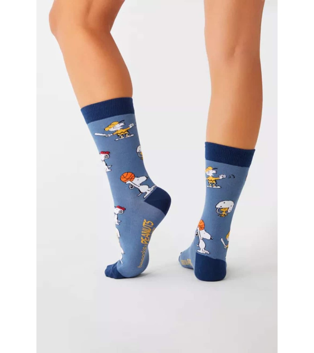 Socken - Be Snoopy Sports - Blau Besocks socke kuschelsocken für damen lustig herren farbige coole socken