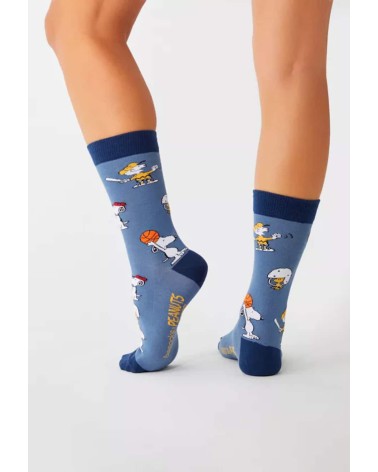 Chaussettes - Be Snoopy Sports - Bleu Besocks calendrier de l avent chaussettes jolies chausset pour homme femme fantaisie dr...