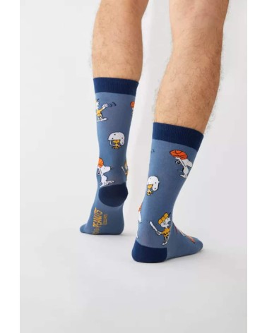 Chaussettes - Be Snoopy Sports - Bleu Besocks calendrier de l avent chaussettes jolies chausset pour homme femme fantaisie dr...