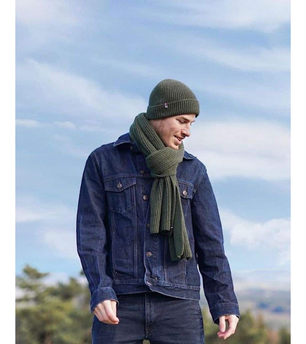 Wool Beanie Patrice - Fern Green Maison Bonnefoy for men women cool Kitatori Switzerland