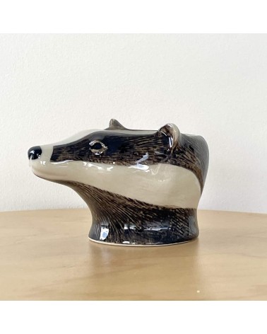 Badger - Eggcup Quail Ceramics cute egg cup holder