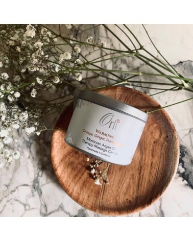 Warming - Therapy massage oil candle Orli Massage Candles handmade candle store