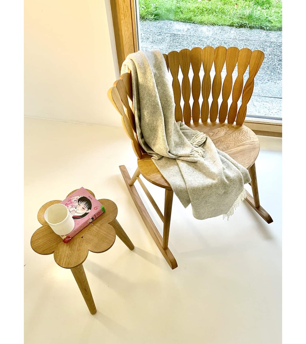 SPIRA Rocking Chair Oak - Sedia a dondolo in legno - Mylhta