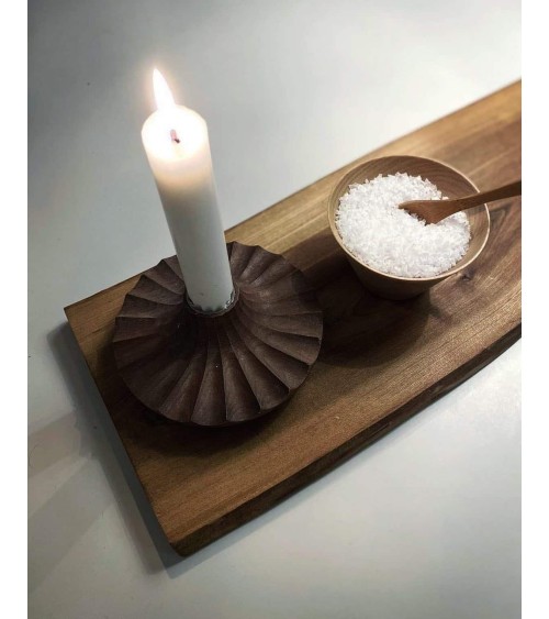Daggkåpa - Kerzenständer aus Holz - Walnuss MYLHTA windlichter teelichthalter designer hochzeit